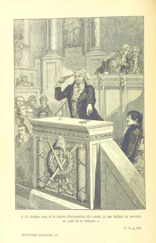 An illustration from Histoire de la Révolution Française, 1887, leaf 288