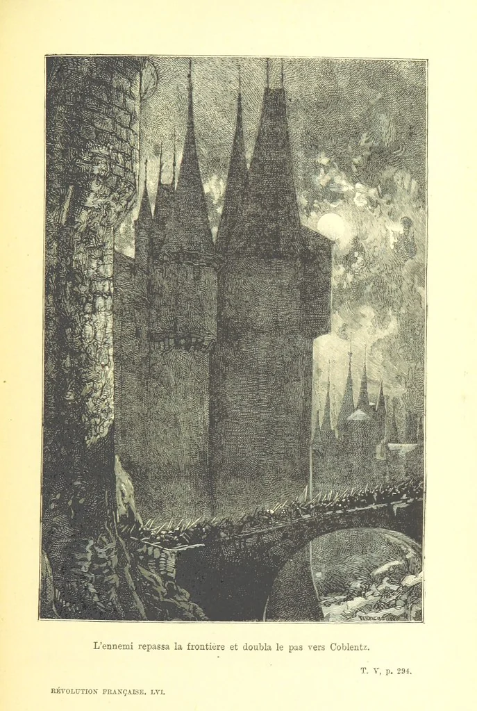 An illustration from Histoire de la Révolution Française, 1887, leaf 321