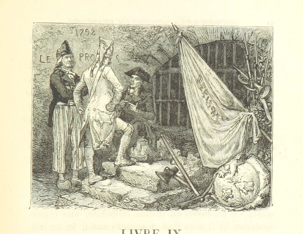 An illustration from Histoire de la Révolution Française, 1887, leaf 453