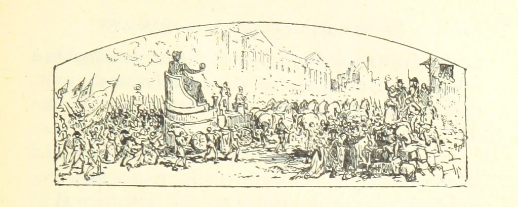 An illustration from Histoire de la Révolution Française, 1887, leaf 497