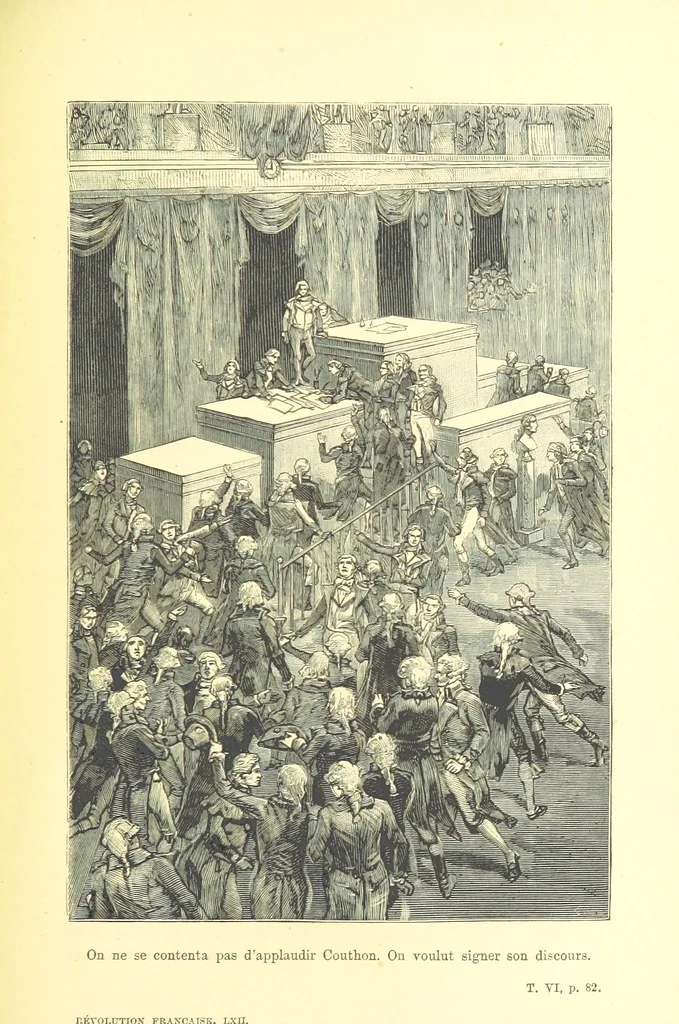 An illustration from Histoire de la Révolution Française, 1887, leaf 519