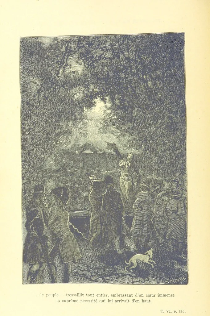 An illustration from Histoire de la Révolution Française, 1887, leaf 584