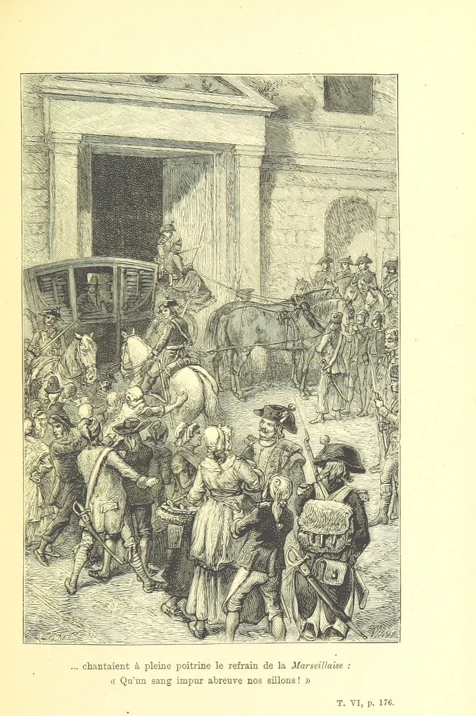 An illustration from Histoire de la Révolution Française, 1887, leaf 621
