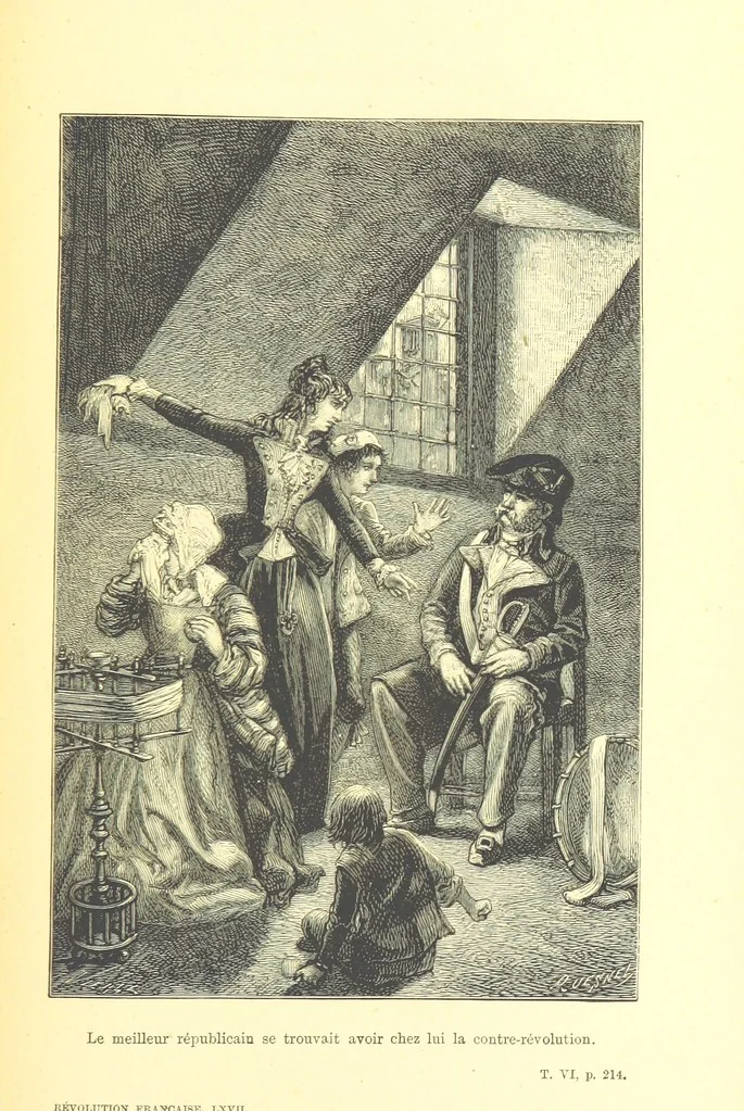 An illustration from Histoire de la Révolution Française, 1887, leaf 661