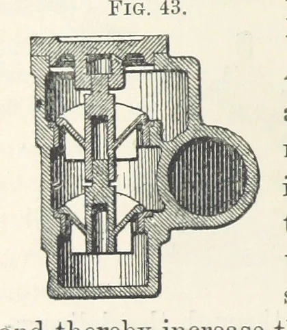 An illustration from Mine Drainage; being a complete and practical treatise on direct-acting underground steam-pumping machinery, etc. [With plates, 1881, leaf 124