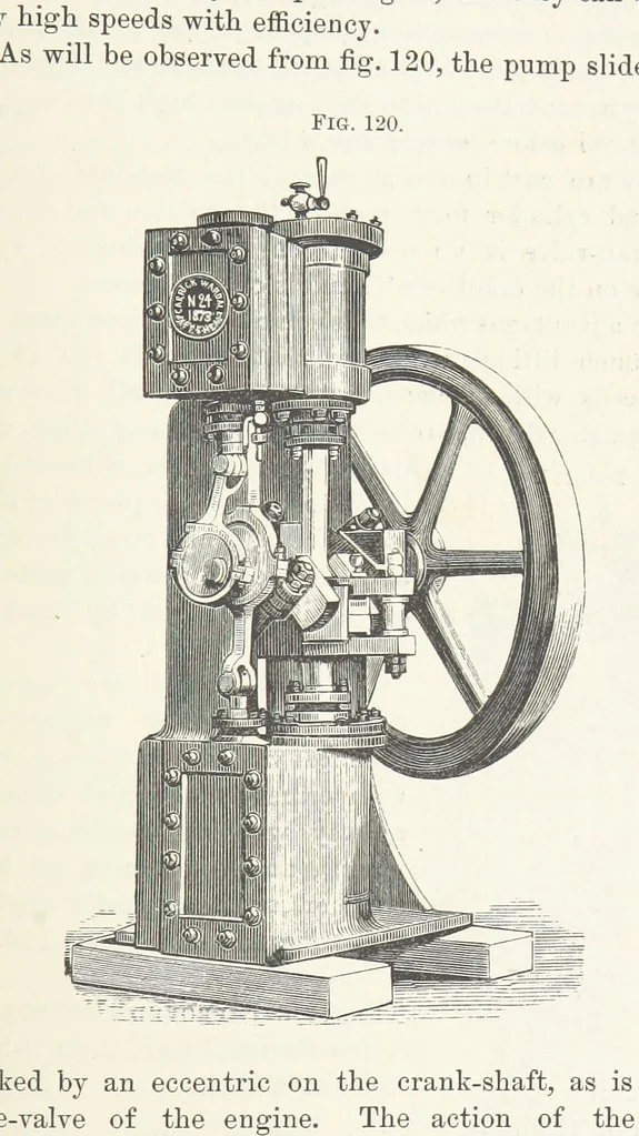 An illustration from Mine Drainage; being a complete and practical treatise on direct-acting underground steam-pumping machinery, etc. [With plates, 1881, leaf 279