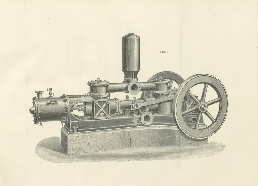 An illustration from Mine Drainage; being a complete and practical treatise on direct-acting underground steam-pumping machinery, etc. [With plates, 1881, leaf 41