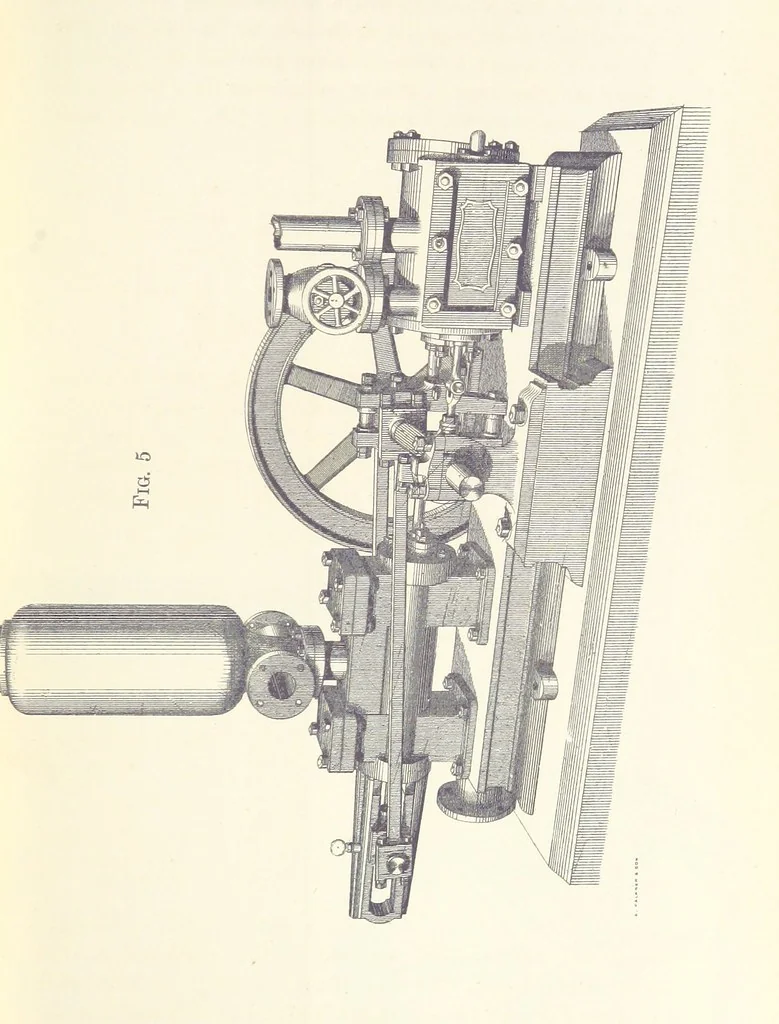 An illustration from Mine Drainage; being a complete and practical treatise on direct-acting underground steam-pumping machinery, etc. [With plates, 1881, leaf 49