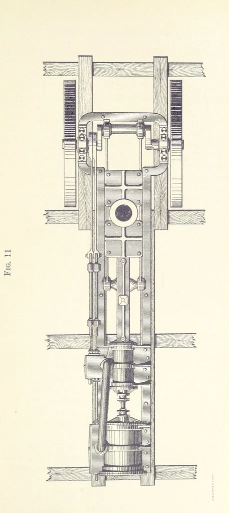 An illustration from Mine Drainage; being a complete and practical treatise on direct-acting underground steam-pumping machinery, etc. [With plates, 1881, leaf 61