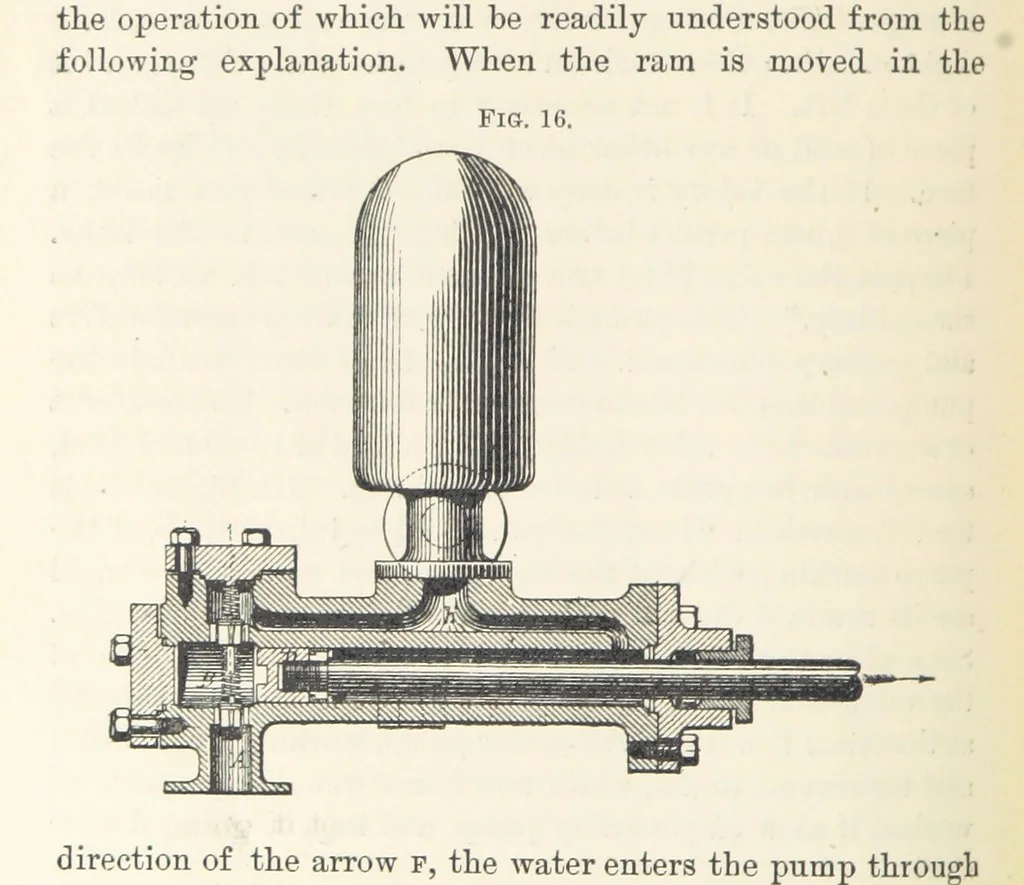 An illustration from Mine Drainage; being a complete and practical treatise on direct-acting underground steam-pumping machinery, etc. [With plates, 1881, leaf 92