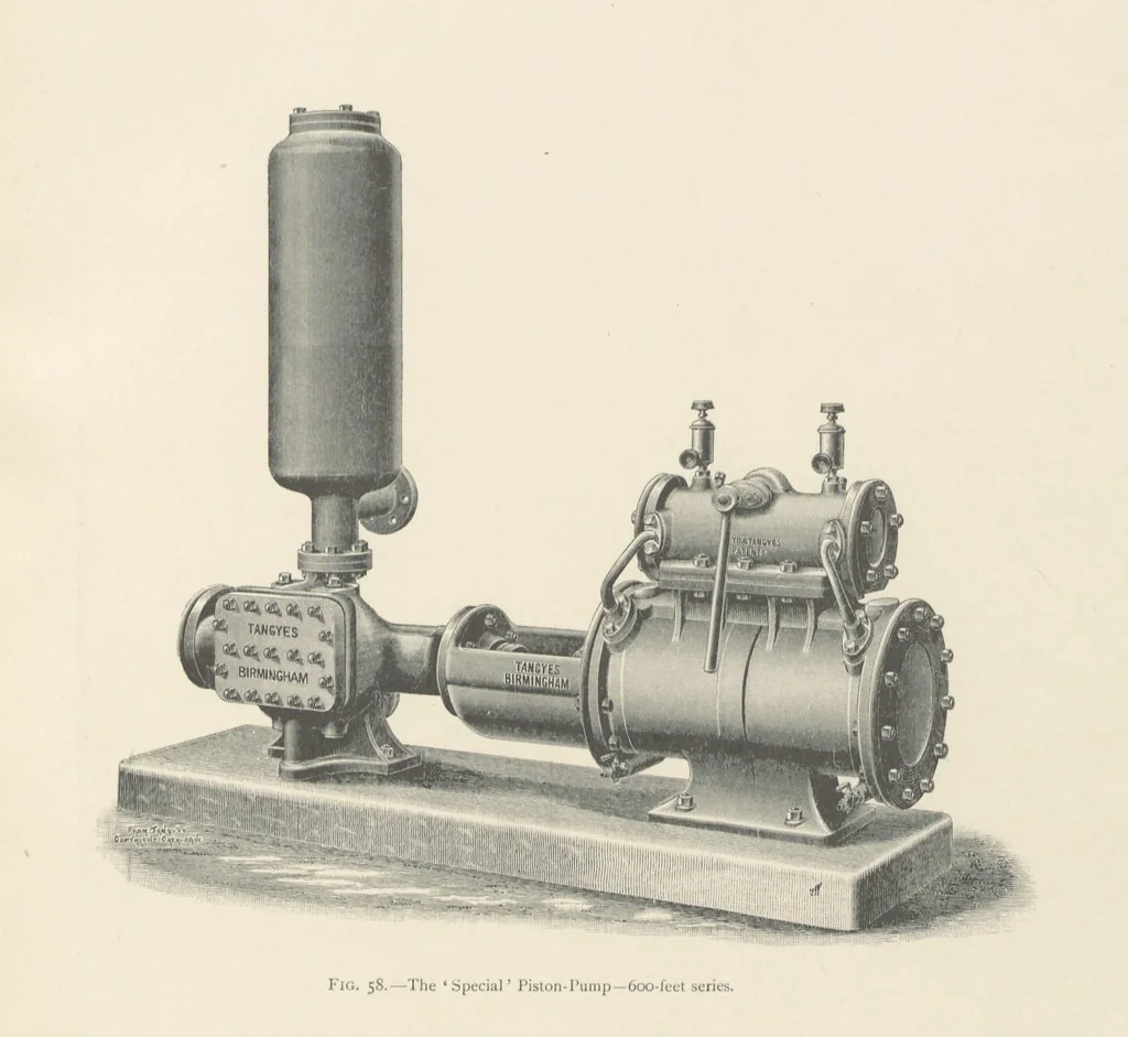 An illustration from Mine Drainage ... Second edition, rewritten and enlarged. With ... illustrations, 1899, leaf 137