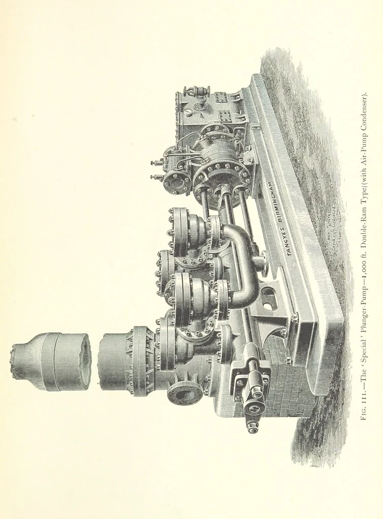 An illustration from Mine Drainage ... Second edition, rewritten and enlarged. With ... illustrations, 1899, leaf 197
