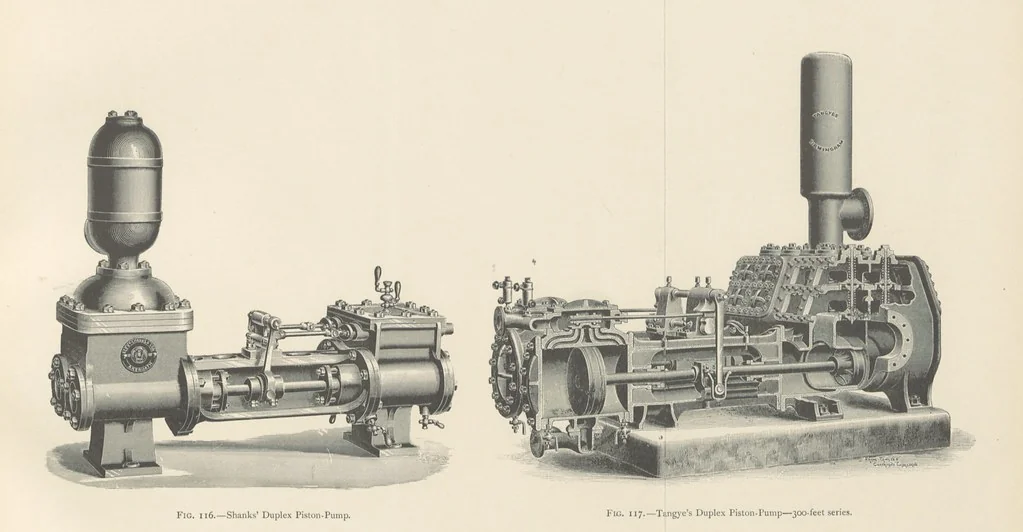 An illustration from Mine Drainage ... Second edition, rewritten and enlarged. With ... illustrations, 1899, leaf 211