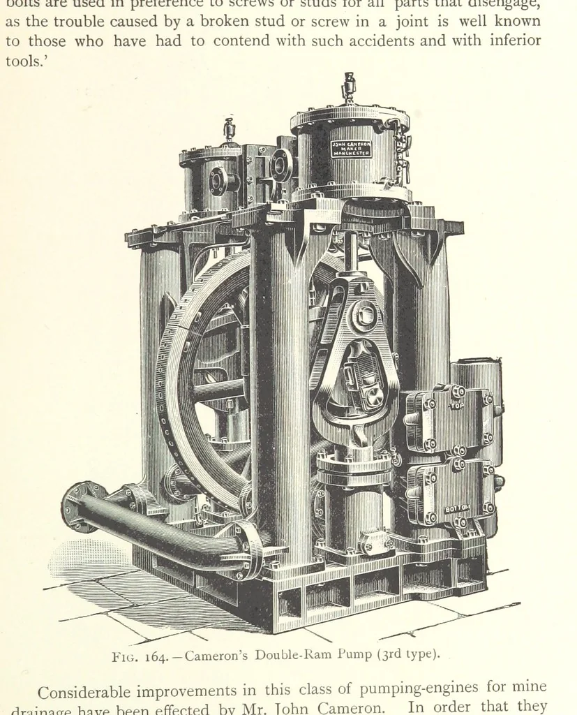 An illustration from Mine Drainage ... Second edition, rewritten and enlarged. With ... illustrations, 1899, leaf 317