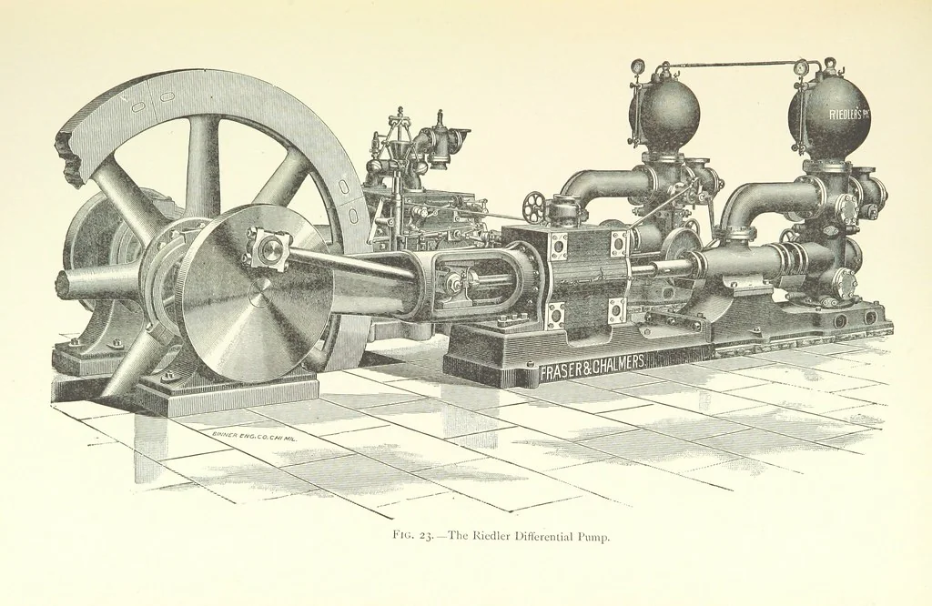 An illustration from Mine Drainage ... Second edition, rewritten and enlarged. With ... illustrations, 1899, leaf 71