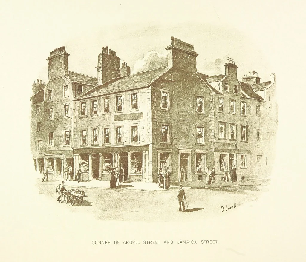 An illustration from By-gone Glasgow ... Forty full-page drawings and twenty-three text illustrations by D. Small, etc, 1896, leaf 108