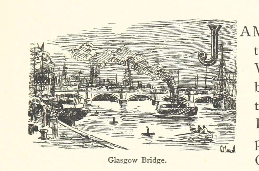 An illustration from By-gone Glasgow ... Forty full-page drawings and twenty-three text illustrations by D. Small, etc, 1896, leaf 109