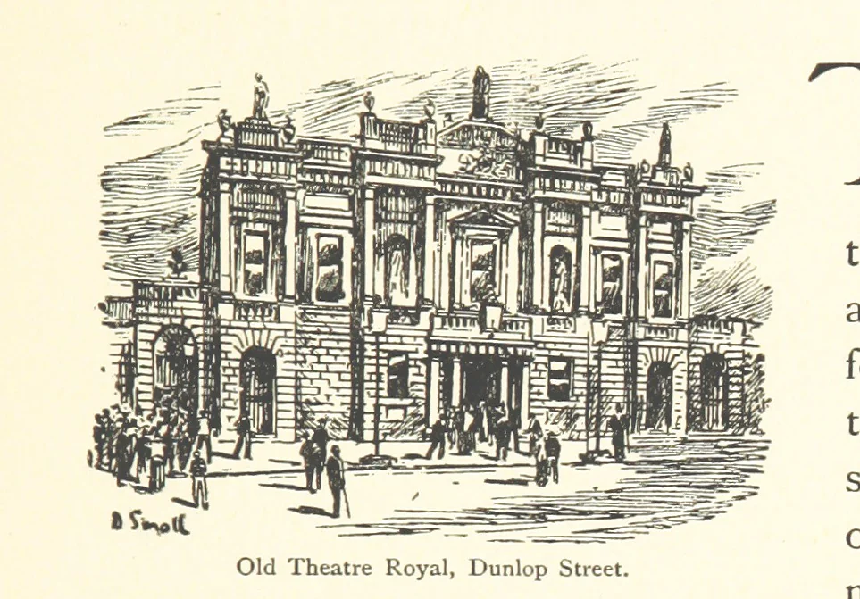 An illustration from By-gone Glasgow ... Forty full-page drawings and twenty-three text illustrations by D. Small, etc, 1896, leaf 11