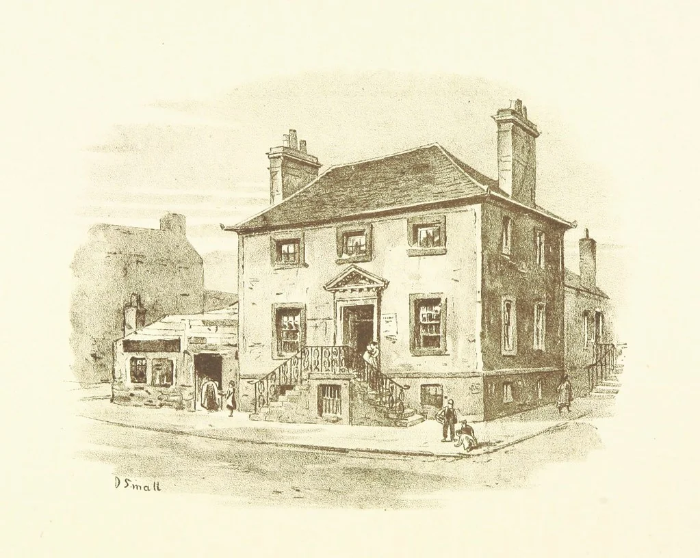 An illustration from By-gone Glasgow ... Forty full-page drawings and twenty-three text illustrations by D. Small, etc, 1896, leaf 112