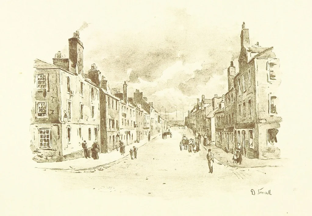 An illustration from By-gone Glasgow ... Forty full-page drawings and twenty-three text illustrations by D. Small, etc, 1896, leaf 116