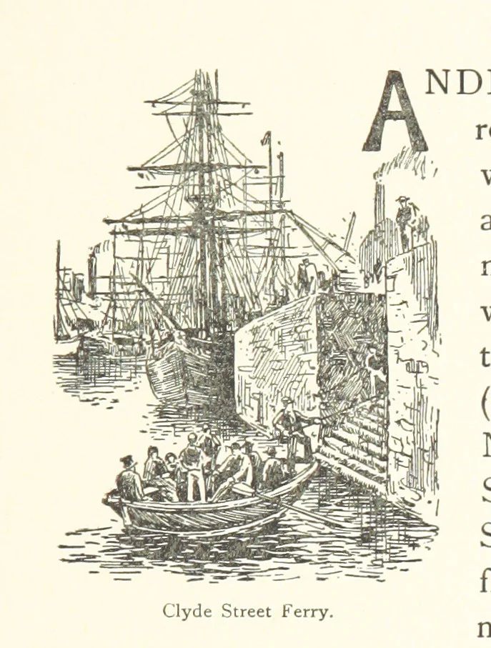 An illustration from By-gone Glasgow ... Forty full-page drawings and twenty-three text illustrations by D. Small, etc, 1896, leaf 117