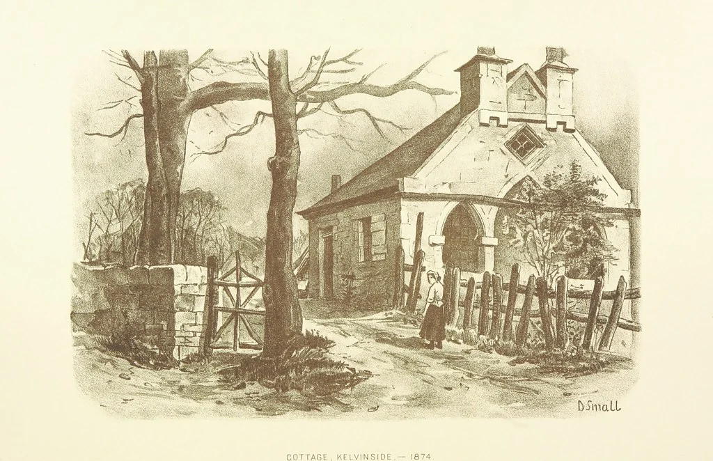 An illustration from By-gone Glasgow ... Forty full-page drawings and twenty-three text illustrations by D. Small, etc, 1896, leaf 148