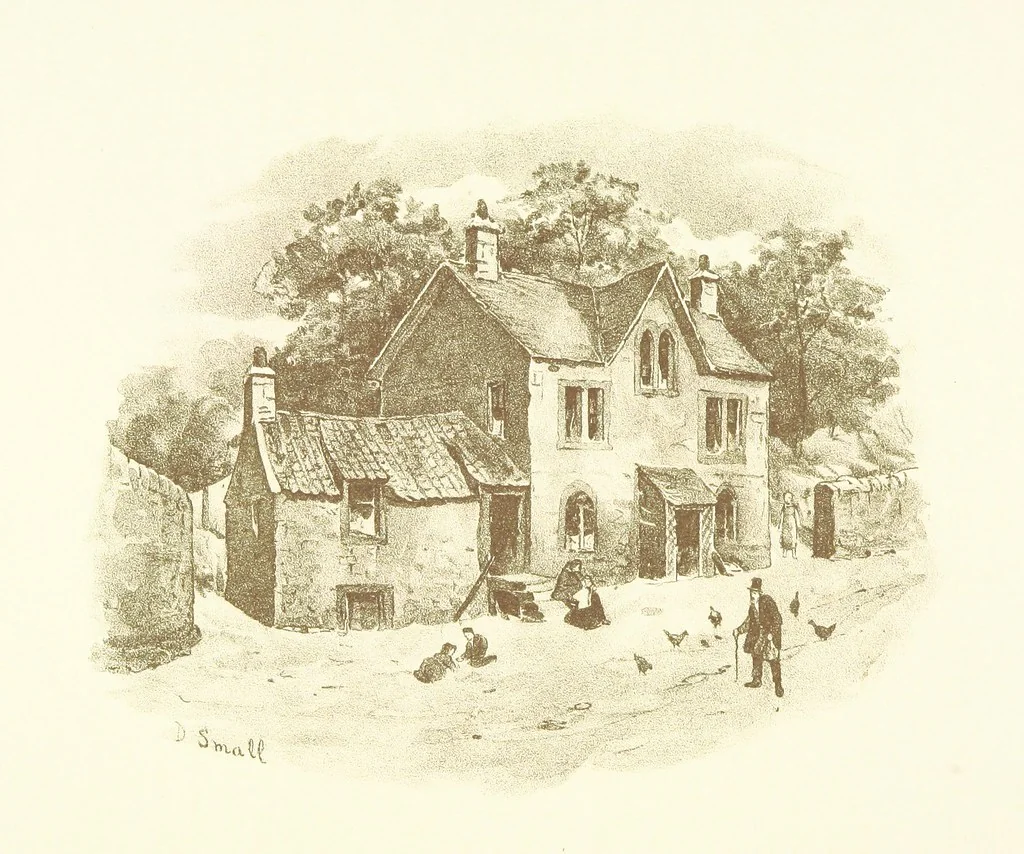 An illustration from By-gone Glasgow ... Forty full-page drawings and twenty-three text illustrations by D. Small, etc, 1896, leaf 152