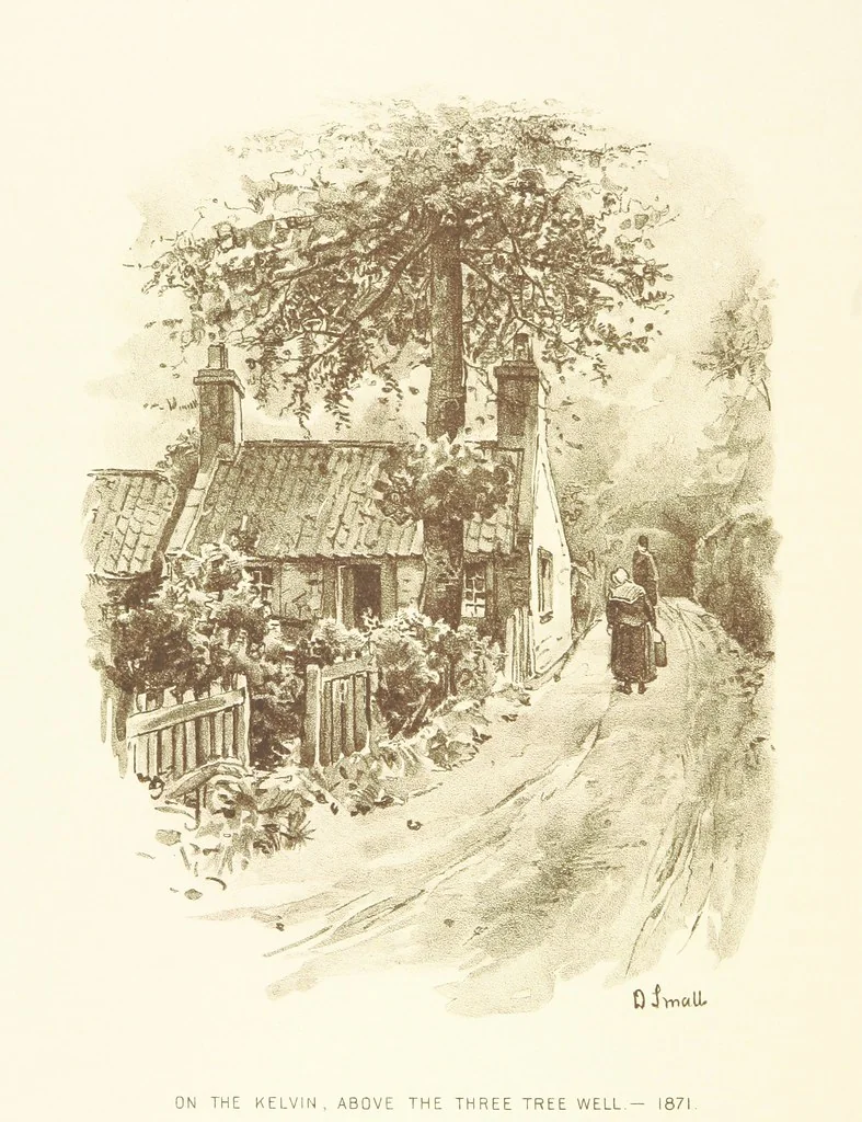 An illustration from By-gone Glasgow ... Forty full-page drawings and twenty-three text illustrations by D. Small, etc, 1896, leaf 160