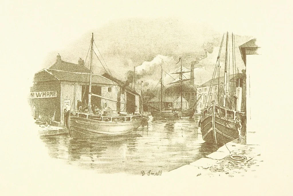 An illustration from By-gone Glasgow ... Forty full-page drawings and twenty-three text illustrations by D. Small, etc, 1896, leaf 176