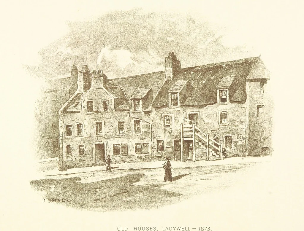 An illustration from By-gone Glasgow ... Forty full-page drawings and twenty-three text illustrations by D. Small, etc, 1896, leaf 36