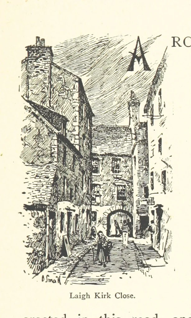 An illustration from By-gone Glasgow ... Forty full-page drawings and twenty-three text illustrations by D. Small, etc, 1896, leaf 53