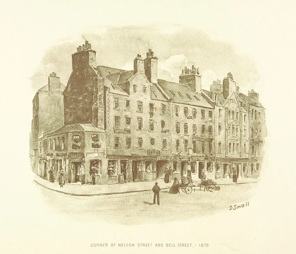 An illustration from By-gone Glasgow ... Forty full-page drawings and twenty-three text illustrations by D. Small, etc, 1896, leaf 60