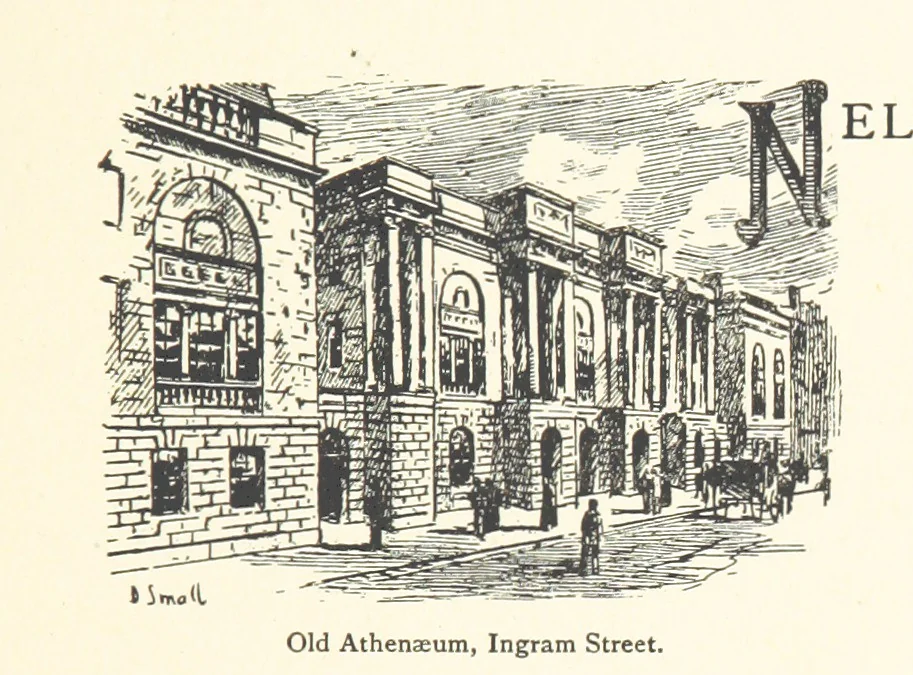 An illustration from By-gone Glasgow ... Forty full-page drawings and twenty-three text illustrations by D. Small, etc, 1896, leaf 61