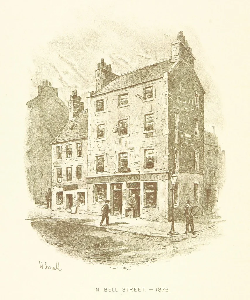 An illustration from By-gone Glasgow ... Forty full-page drawings and twenty-three text illustrations by D. Small, etc, 1896, leaf 64