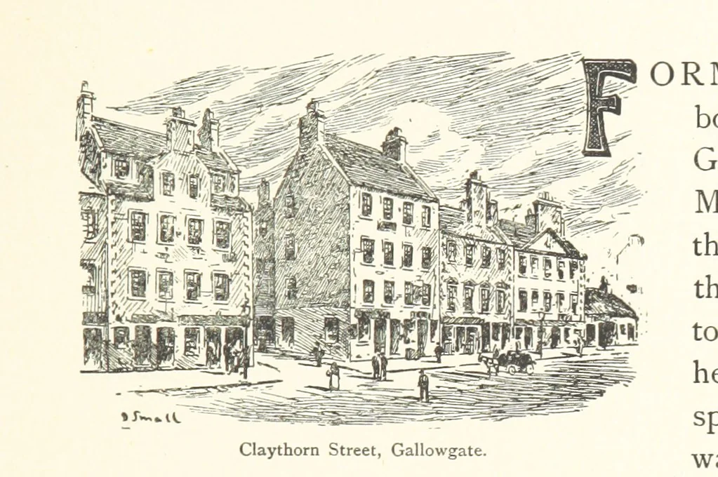 An illustration from By-gone Glasgow ... Forty full-page drawings and twenty-three text illustrations by D. Small, etc, 1896, leaf 69
