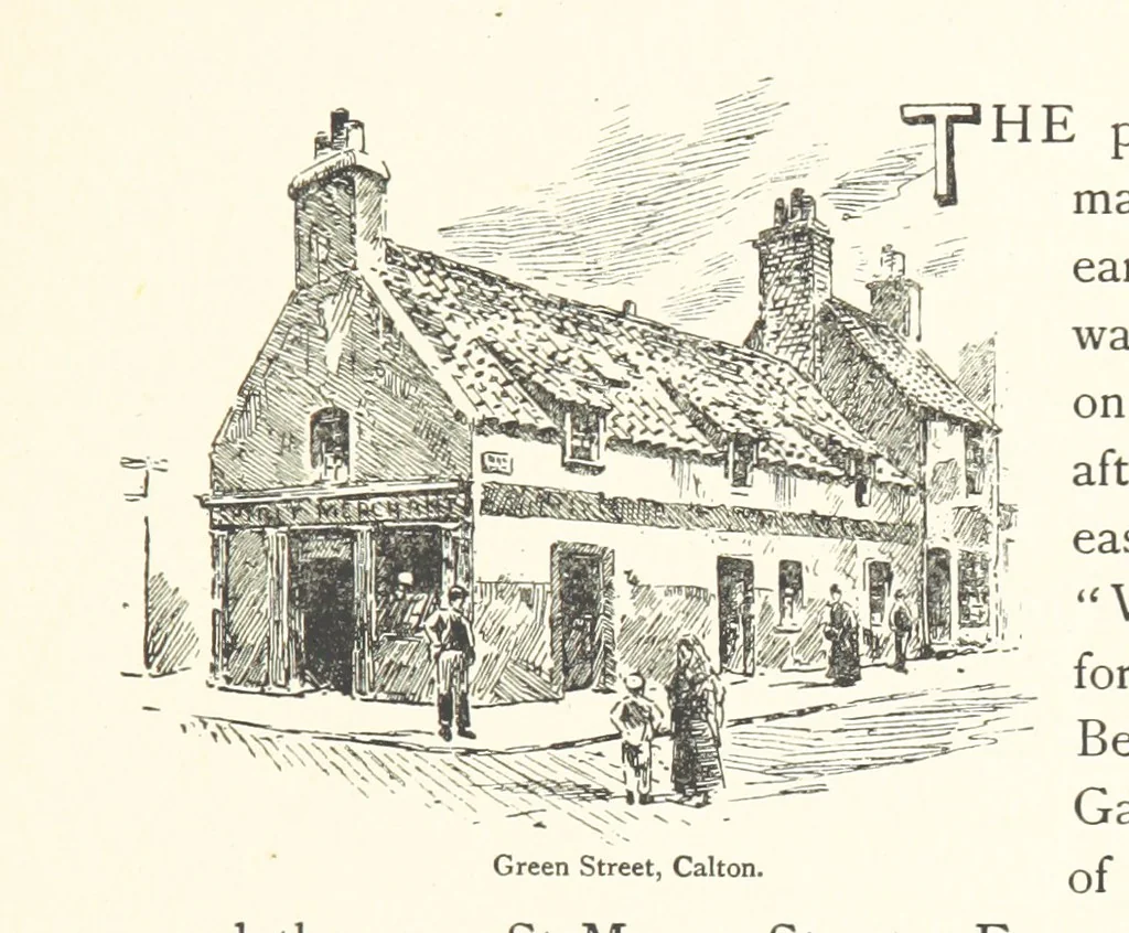 An illustration from By-gone Glasgow ... Forty full-page drawings and twenty-three text illustrations by D. Small, etc, 1896, leaf 77