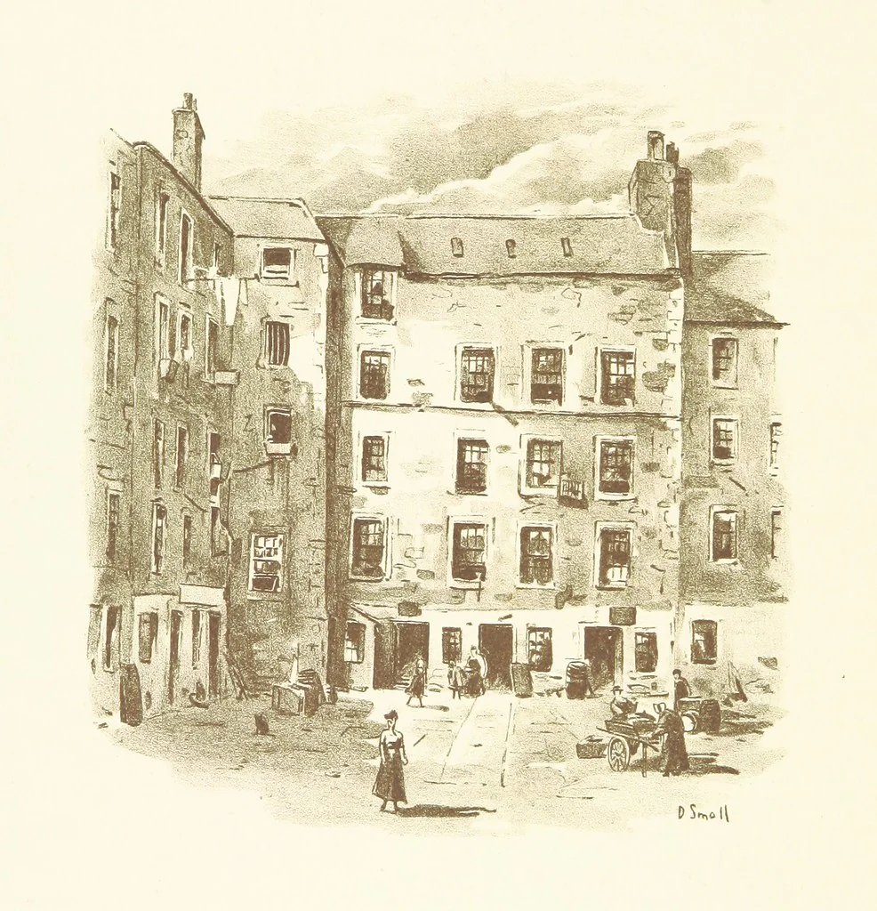 An illustration from By-gone Glasgow ... Forty full-page drawings and twenty-three text illustrations by D. Small, etc, 1896, leaf 88