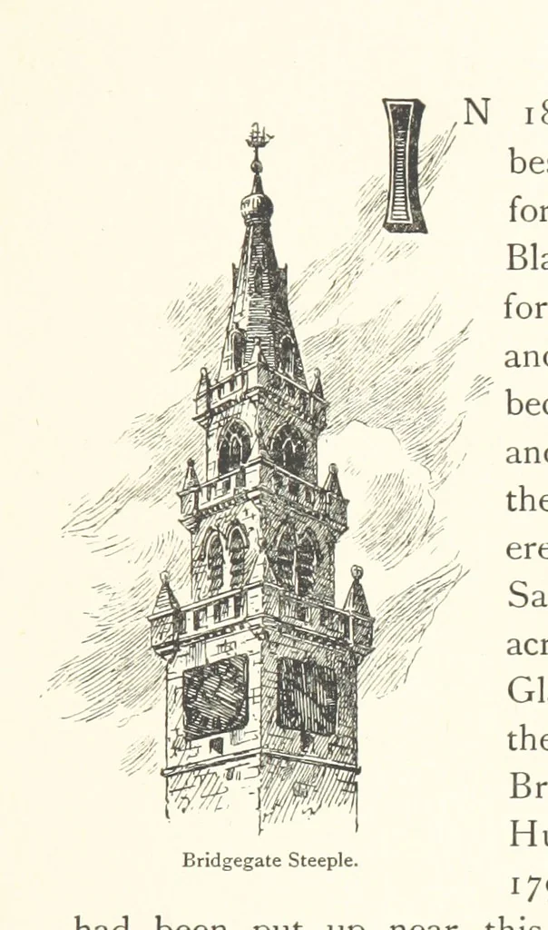 An illustration from By-gone Glasgow ... Forty full-page drawings and twenty-three text illustrations by D. Small, etc, 1896, leaf 93