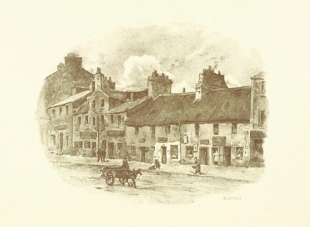 An illustration from By-gone Glasgow ... Forty full-page drawings and twenty-three text illustrations by D. Small, etc, 1896, leaf 96