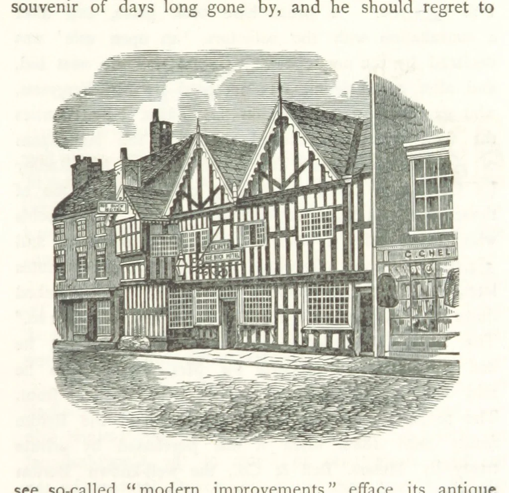 An illustration from Olde Leeke: historical, biographical, anecdotal, and archæological. Edited by M. H. Miller. Reprinted from the “Leek Times.” (Second Series.) L.P, 1891, leaf 101