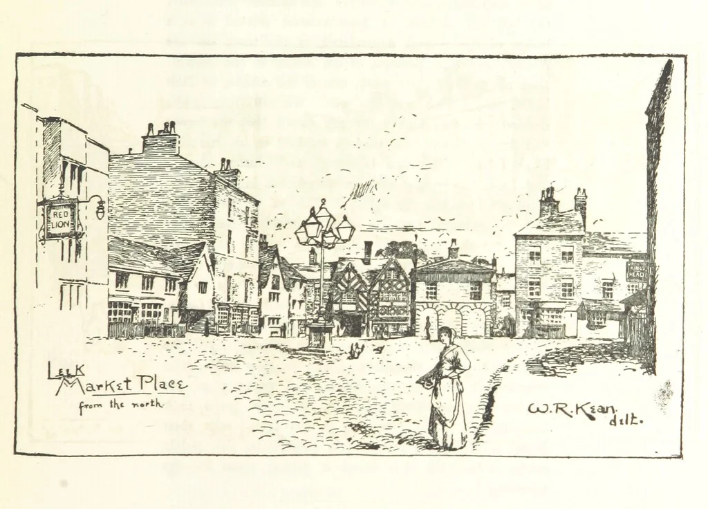 An illustration from Olde Leeke: historical, biographical, anecdotal, and archæological. Edited by M. H. Miller. Reprinted from the “Leek Times.” (Second Series.) L.P, 1891, leaf 199