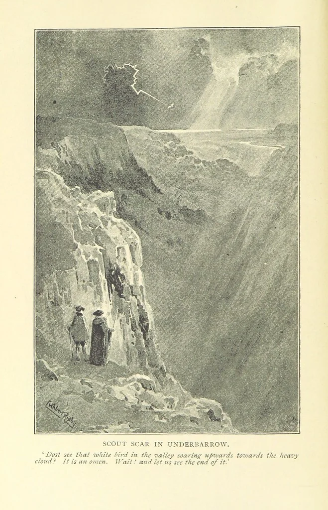 An illustration from Lake Country Romances ... With ... illustrations, etc. [Republished from the “Westmorland Gazette.”, 1892, leaf 20