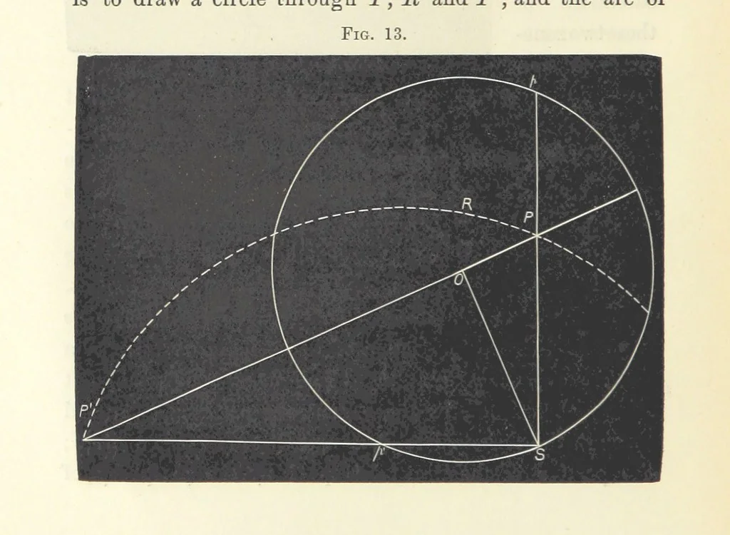 An illustration from Notes on Crystallography and Crystallo-Physics, being the substance of lectures delivered at Yedo during the years 1876-77. [Edited by Thomas Davies, 1879, leaf 54