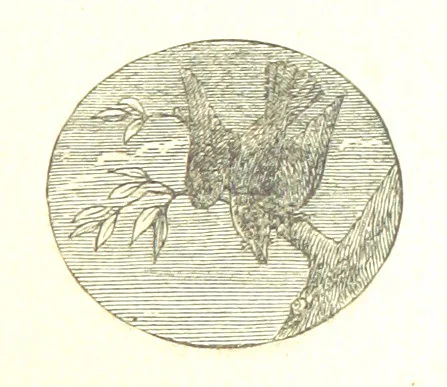 An illustration from The Poetical Works of John Milton, 1878, leaf 331
