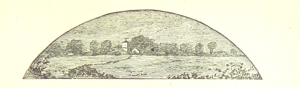 An illustration from The Poetical Works of John Milton, 1878, leaf 357