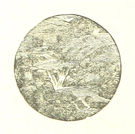 An illustration from The Poetical Works of John Milton, 1878, leaf 472