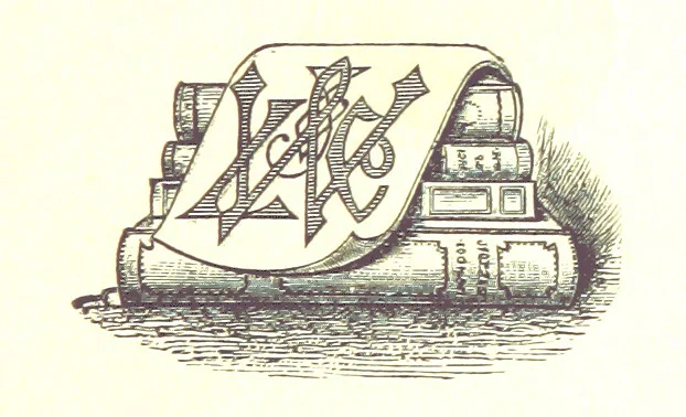 An illustration from The Poetical Works of John Milton, 1878, leaf 7