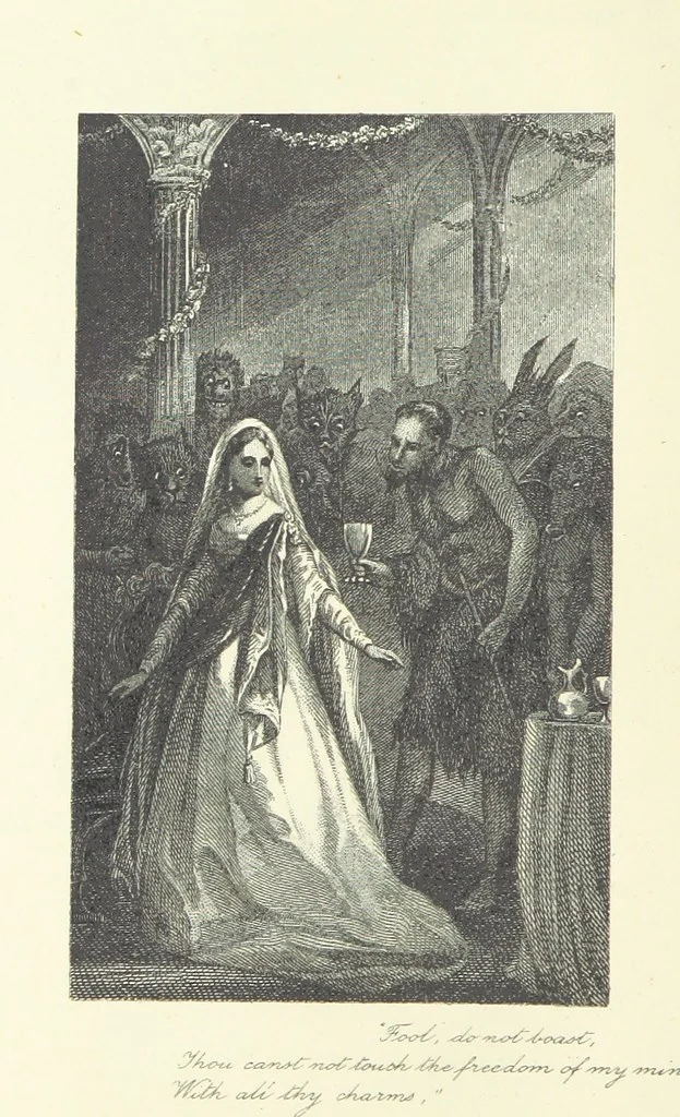 An illustration from Poems ... With notes. [With a portrait, 1881, leaf 308