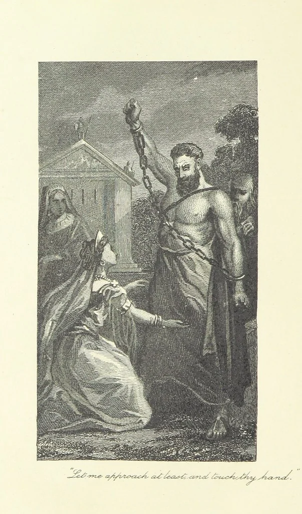 An illustration from Poems ... With notes. [With a portrait, 1881, leaf 340