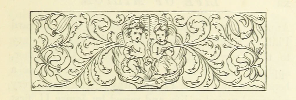 An illustration from The Poetical Works of John Milton, printed from the original editions. With a life of the author by A. Chalmers ... With twelve illustrations by R. Westall, 1881, leaf 13